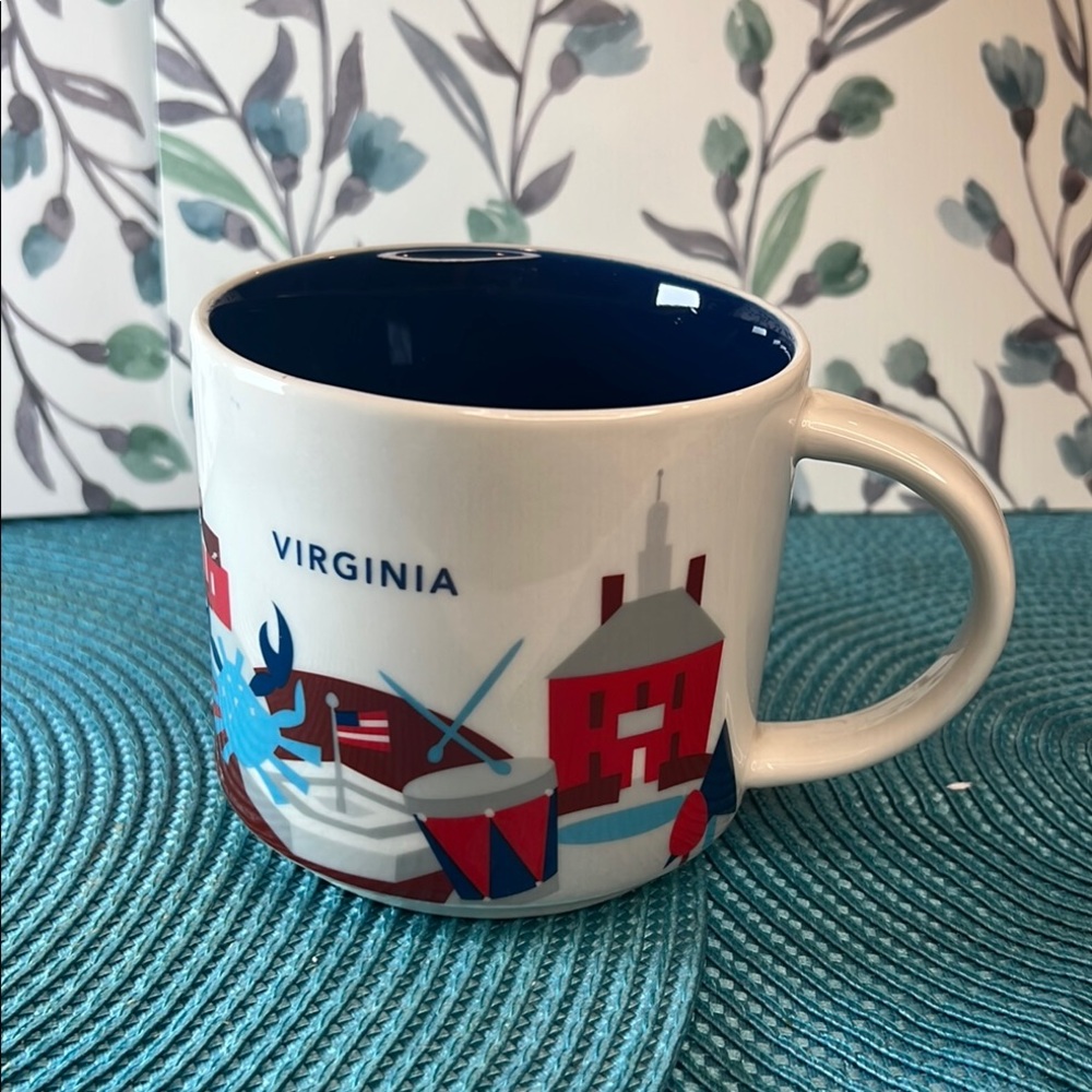 Starbucks You are Here Collection Blue White I Virginia Mug with Coastal Design - Picture 16 of 16